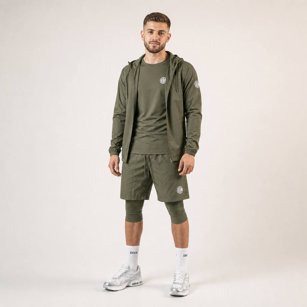 Halal Performance Windbreaker - Olive Green