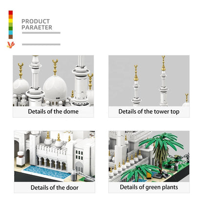 Sheikh Zayed Grand Mosque Building Blocks Set | 1463 PCS | 7.50 lb