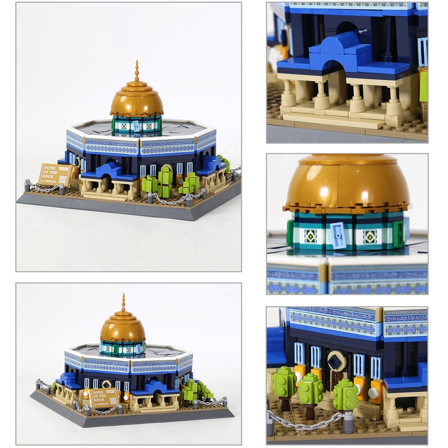 Dome of the Rock Building Blocks Set | 983 PCS | 5.34 lb