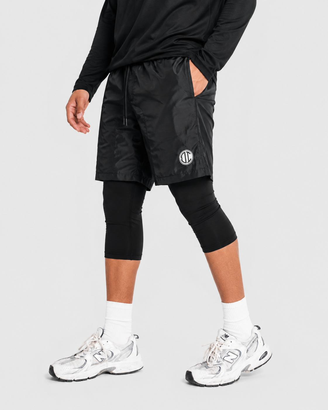 Awrah Cover Shorts - Black