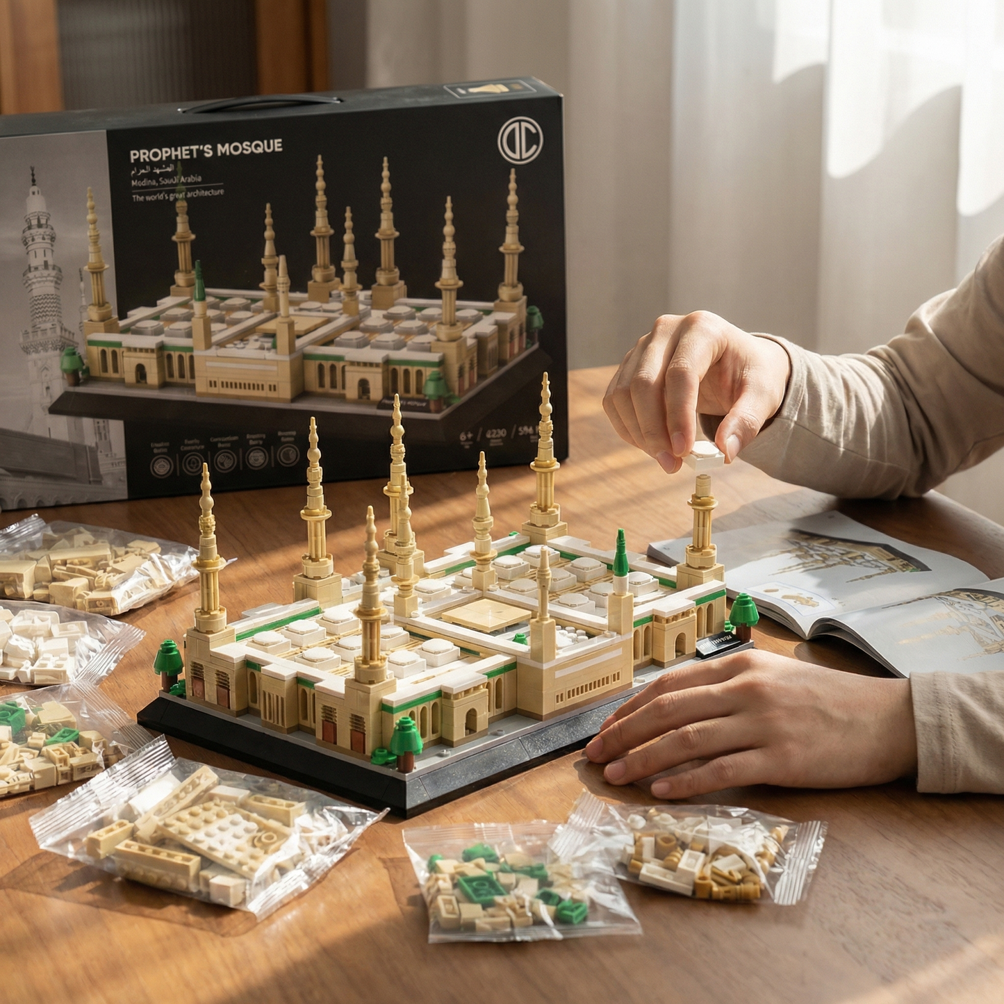 Prophet's Mosque Building Blocks Set | 594 PCS | 4.85 lb