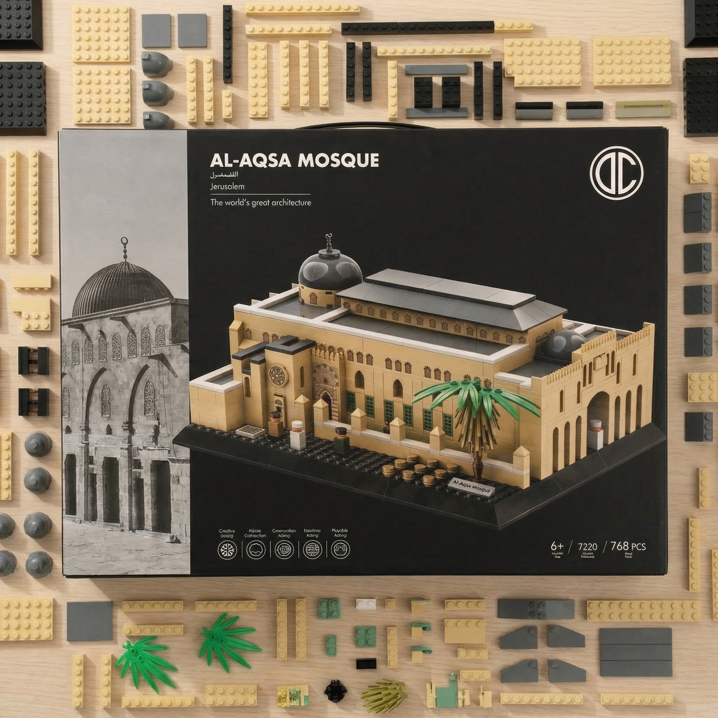 Al-Aqsa Mosque Building Blocks Set | 768 PCS | 6.39 lb