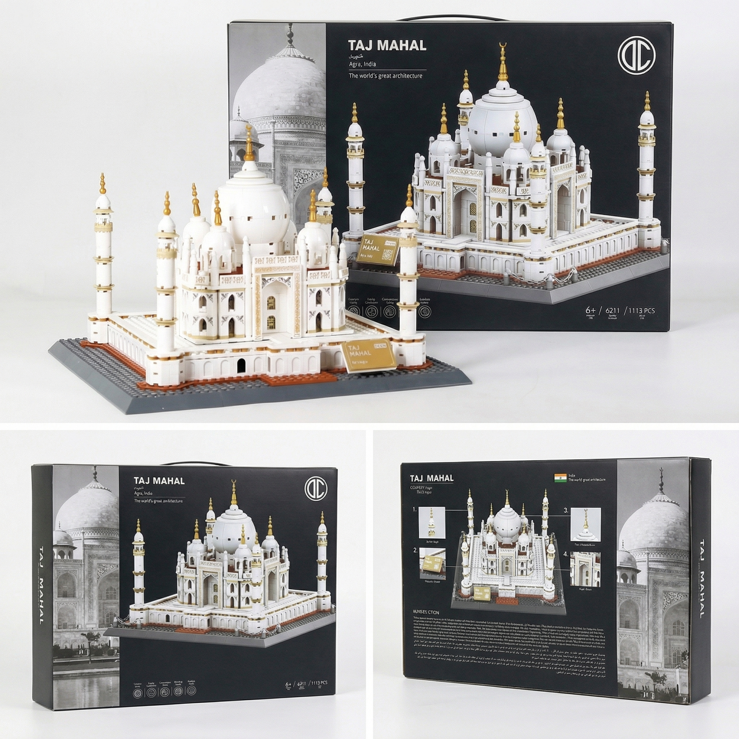 Taj Mahal Agra Building Blocks Set | 1113 PCS | 6.17 lb