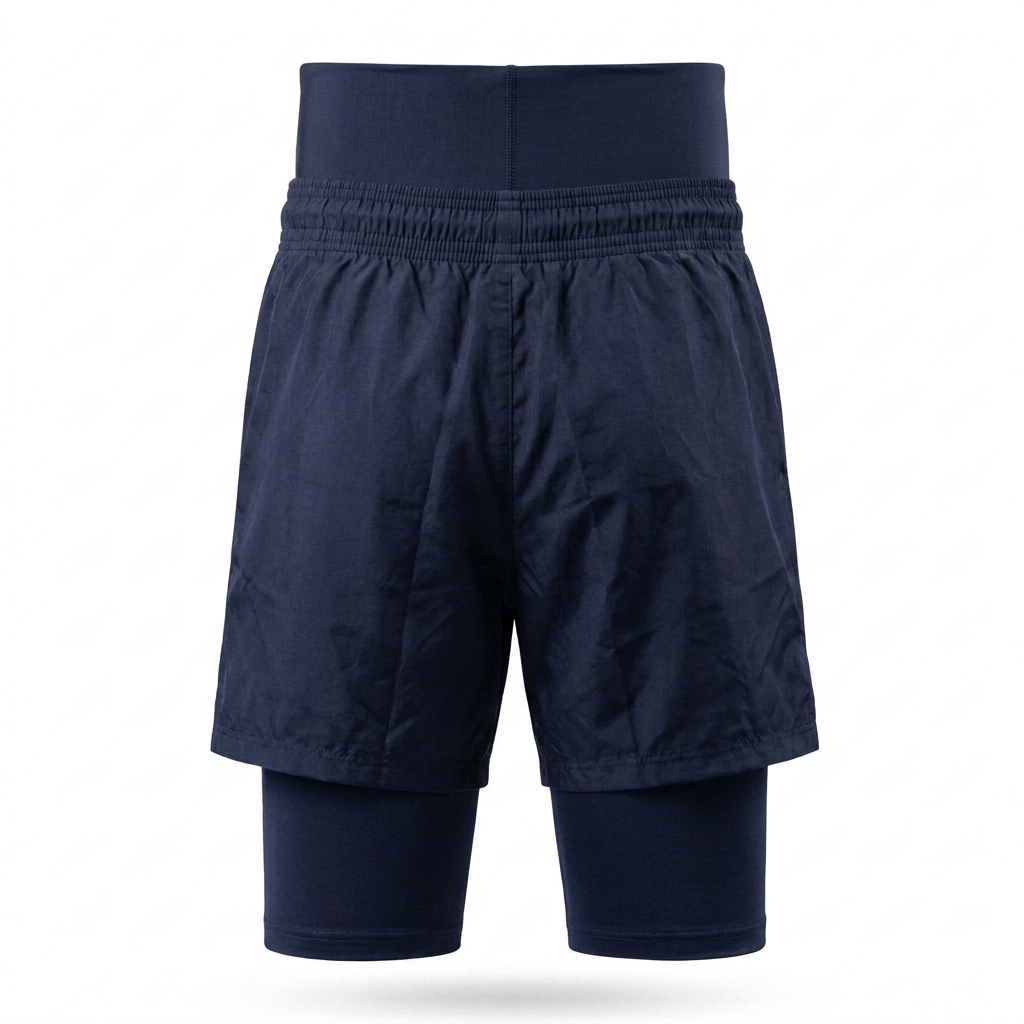 Awrah Cover Shorts - Navy Blue