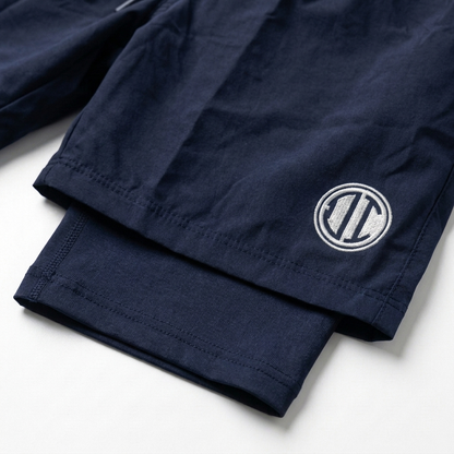 Awrah Cover Shorts - Navy Blue