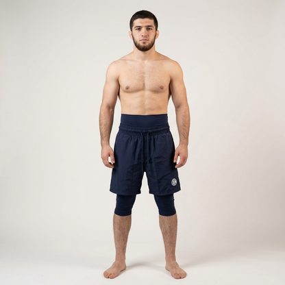 Awrah Cover Shorts - Navy Blue