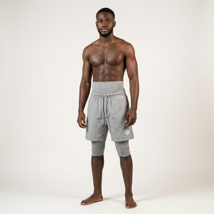 Awrah Cover Shorts - Gray