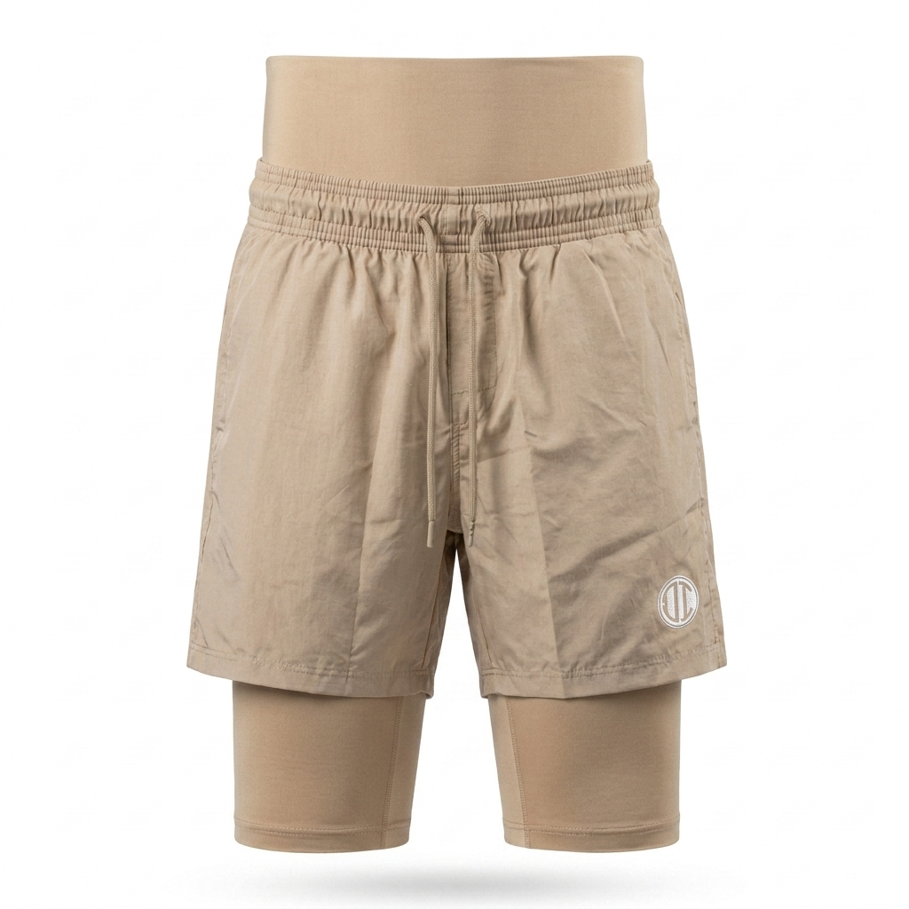 Awrah Cover Shorts - Beige