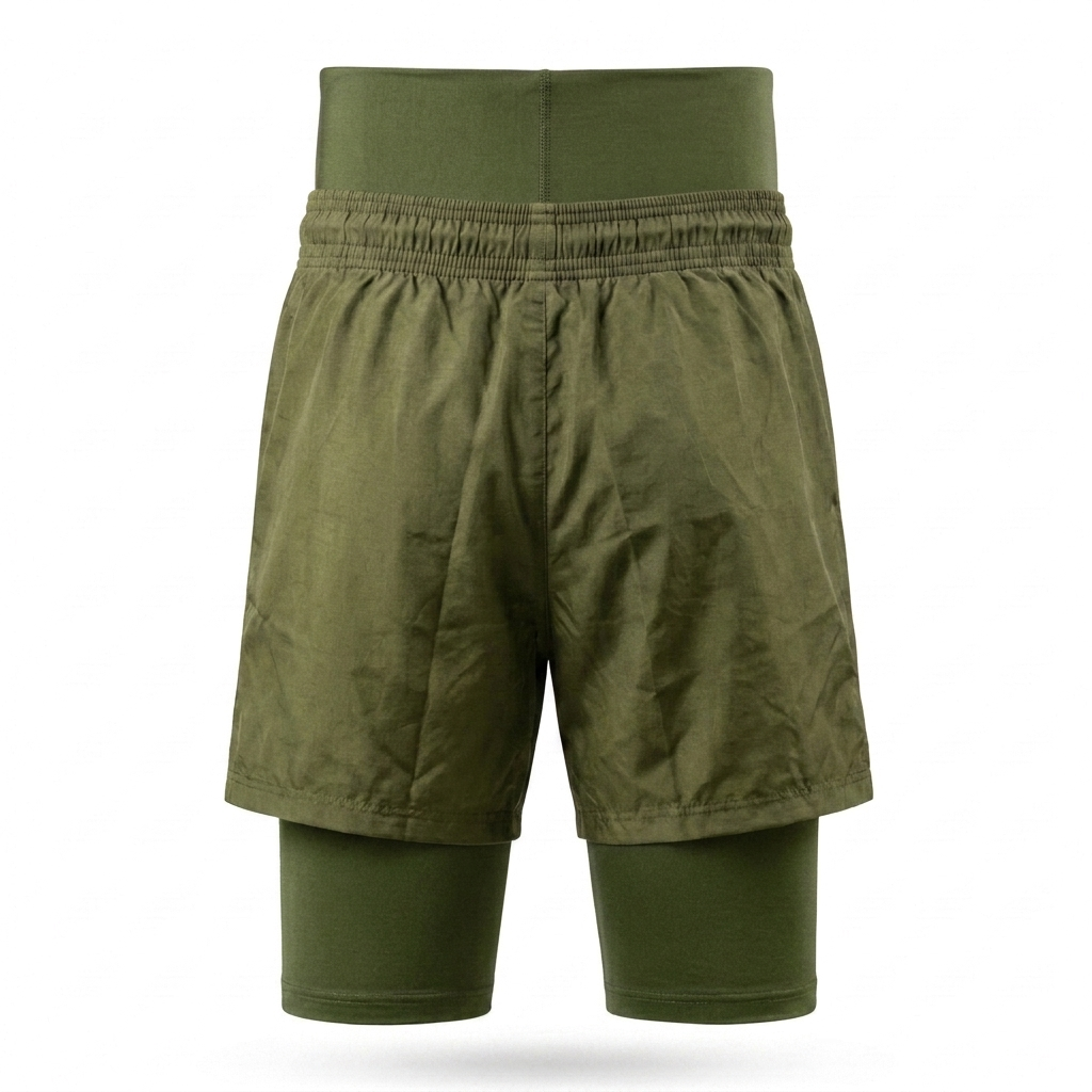 Awrah Cover Shorts - Olive Green