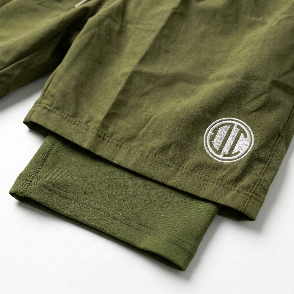 Awrah Cover Shorts - Olive Green