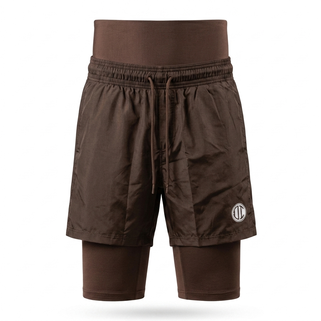 Awrah Cover Shorts - Brown