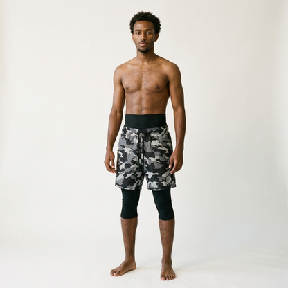 Awrah Cover Shorts - Camouflage