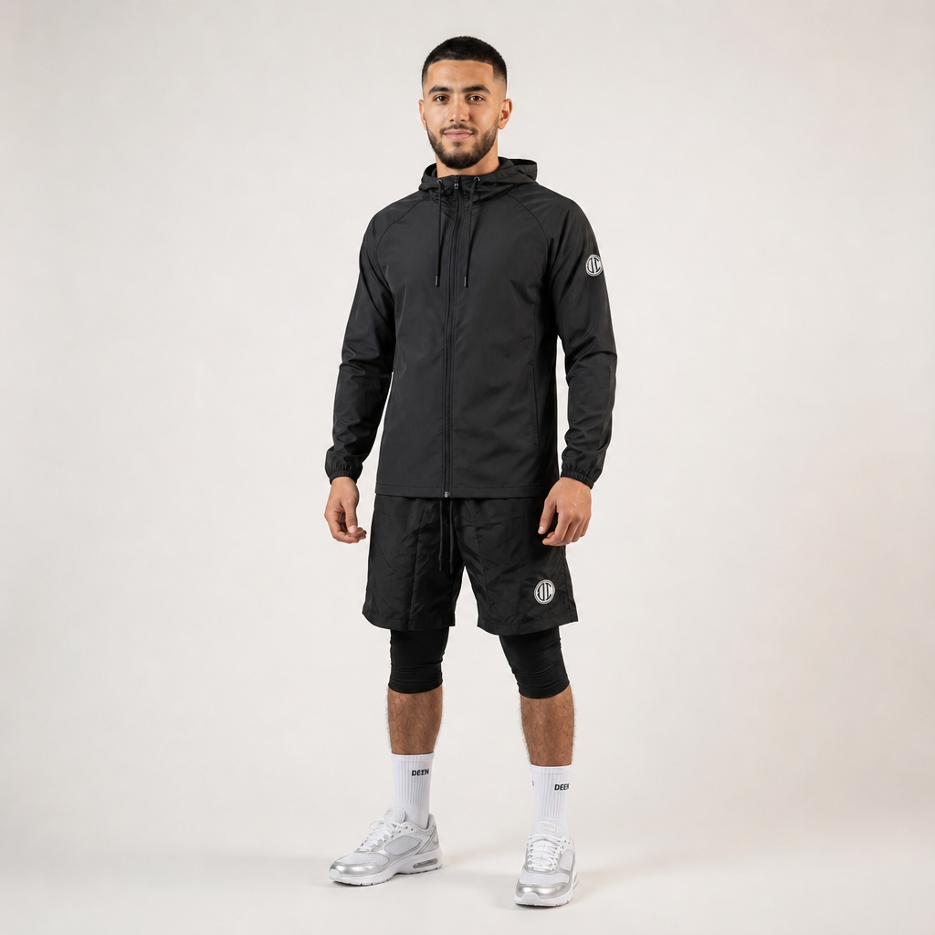 Halal Performance Windbreaker - Black