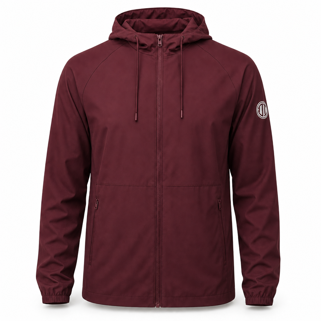 Halal Performance Windbreaker - Bordeaux Red