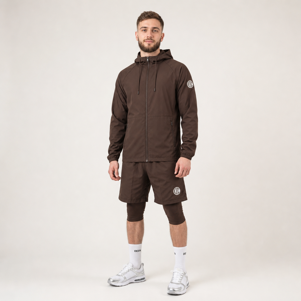 Halal Performance Windbreaker - Brown
