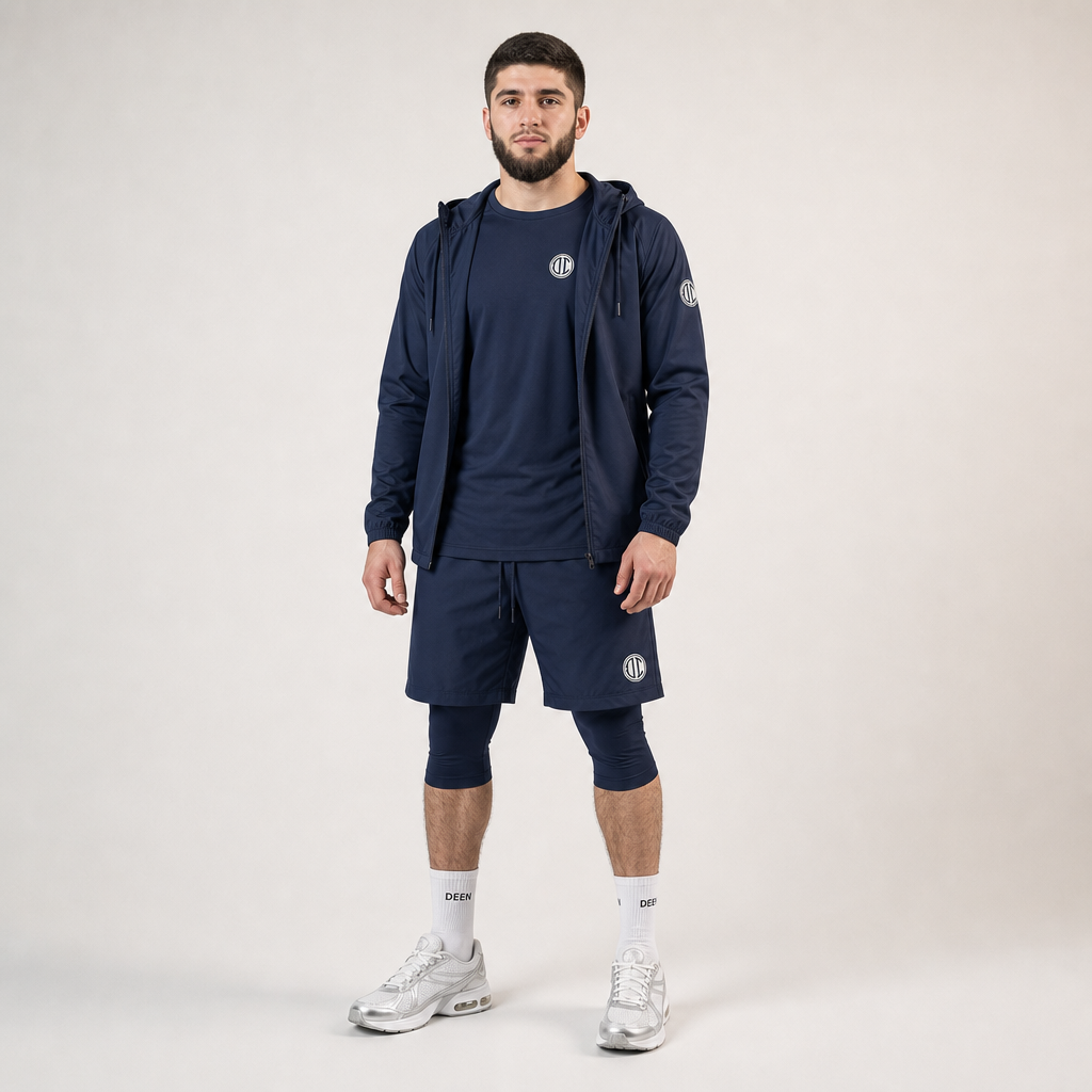 Halal Performance Windbreaker - Navy Blue