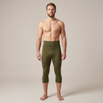 Awrah Cover Leggings - Olive Green