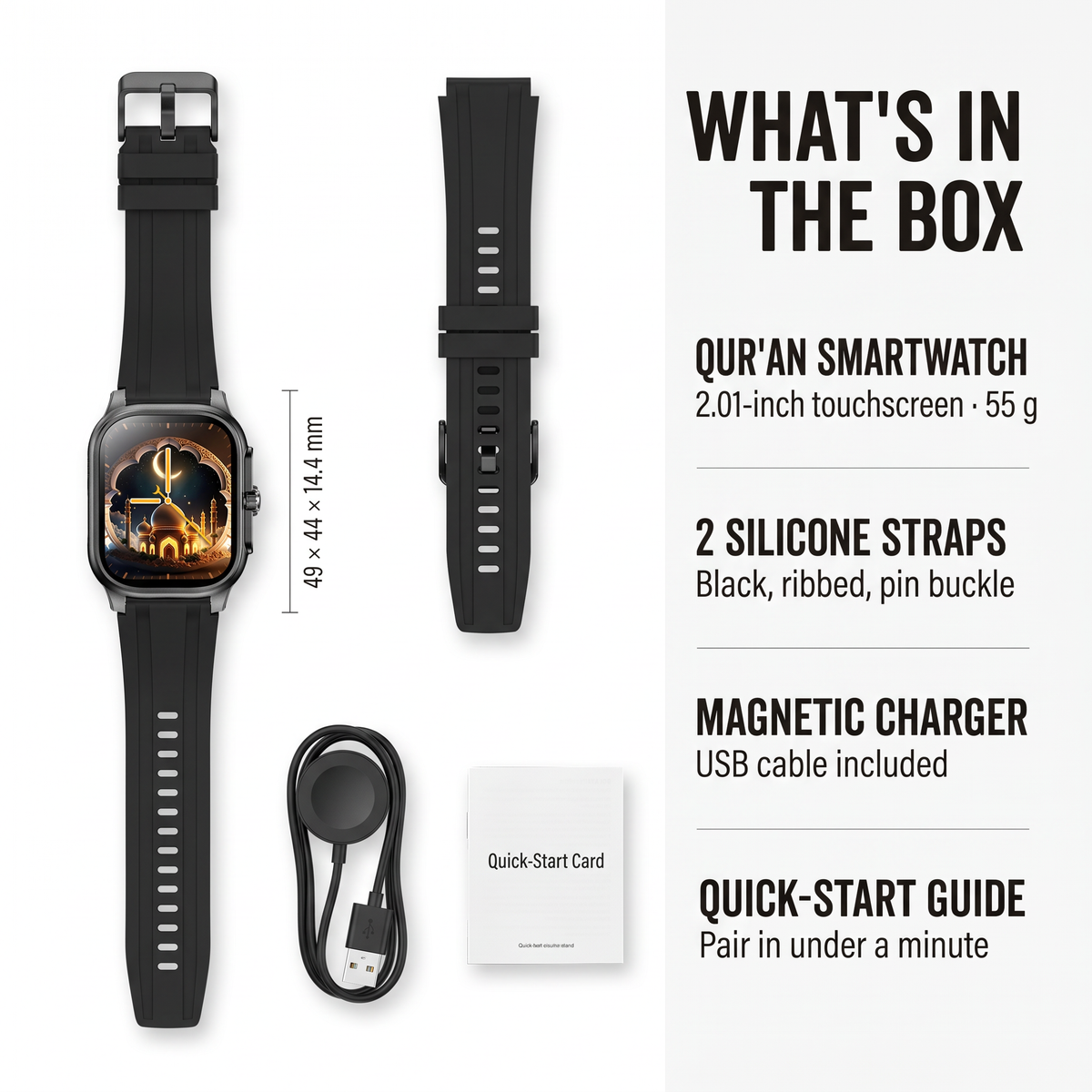 Smart Zikr Watch – Quran, Prayer Times & Qibla
