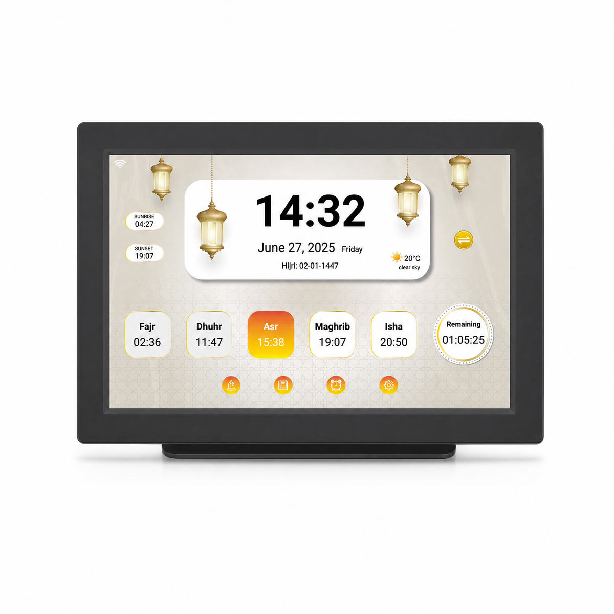 Smart Azan Clock - Prayer Times & Quran Player